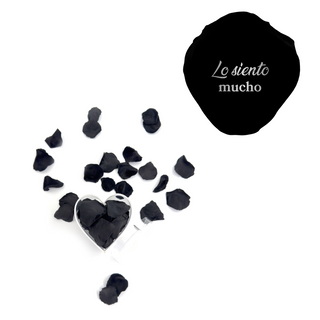 Lo siento mucho - Heart Acrylic Box  (100 Preserved Petals)