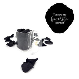 You are my favorite person - Heart Acrylic Box  (100 Preserved Petals)