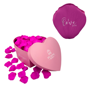 I Love You - Heart Paper Box (150 Preserved Rose Petals)