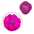 I'll Love You Always - Acrylic Round (100 Preserved Petals)