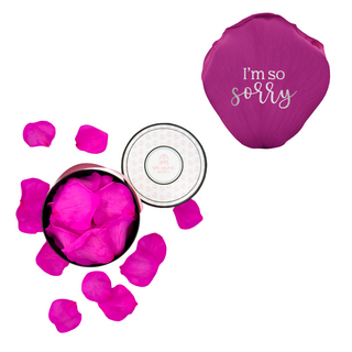 I´m so sorry - Spec Pink Paper Box (100 Preserved Petals)