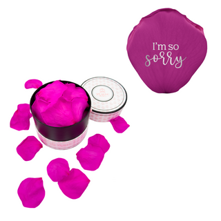 I´m so sorry - Spec Pink Paper Box (100 Preserved Petals)