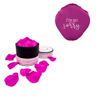 I´m so sorry - Spec Pink Paper Box (100 Preserved Petals)