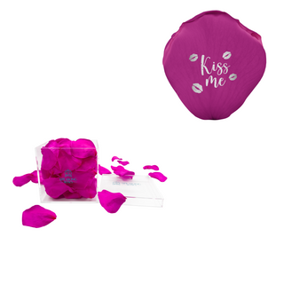 Kiss me - Acrylic Square Box (150 Preserved Petals)