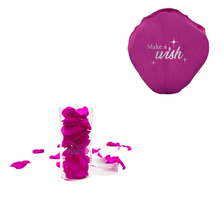 Make a wish - Acrylic Round Box (25 Preserved Petals)