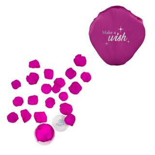 Make a wish - Acrylic Round Box (25 Preserved Petals)