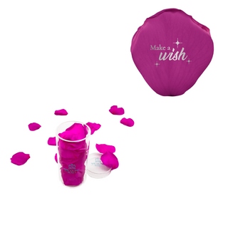 Make a wish - Acrylic Round Box (25 Preserved Petals)
