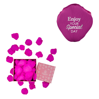 Enjoy your special day! - Square Paper Box (100 Preserved Petals)