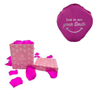 Just to See you Smile - Square Paper Box (100 Preserved Petals)