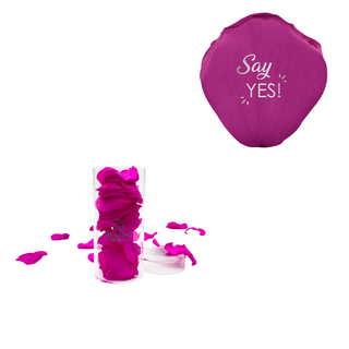 Say yes - Acrylic Round Box (25 Preserved Petals)