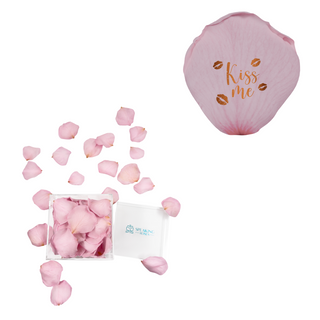 Kiss me - Acrylic Square Box (150 Preserved Petals)