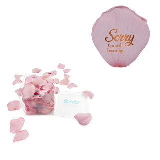 Sorry, I'm still learning  - Acrylic Square Box (150 Preserved Petals)