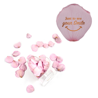 Just to see you smile - Heart Acrylic Box  (100 Preserved Petals)