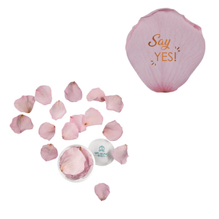 Say yes - Acrylic Round Box (25 Preserved Petals)