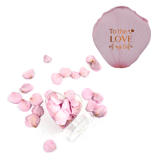 To the love of my life - Heart Acrylic Box  (100 Preserved Petals)