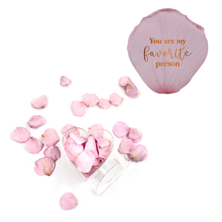 You are my favorite person - Heart Acrylic Box  (100 Preserved Petals)