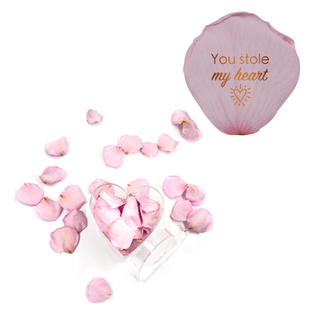 You stole my heart - Heart Acrylic Box  (100 Preserved Petals)