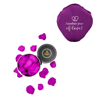Another year of love! - Spec Black Paper Box (100 Preserved Petals)