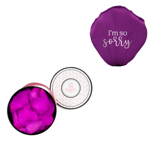 I´m so sorry - Spec Pink Paper Box (100 Preserved Petals)