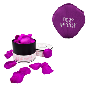 I´m so sorry - Spec Pink Paper Box (100 Preserved Petals)