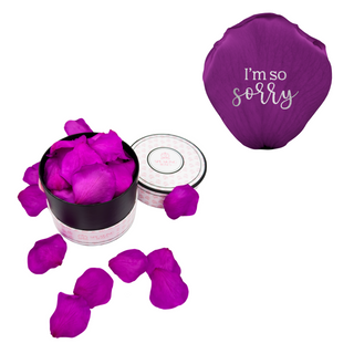 I´m so sorry - Spec Pink Paper Box (100 Preserved Petals)