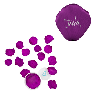 Make a wish - Acrylic Round Box (25 Preserved Petals)