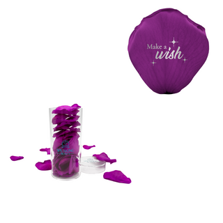 Make a wish - Acrylic Round Box (25 Preserved Petals)