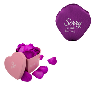 Sorry, I´m still learning - Heart Paper Box  (25 Preserved Petals)