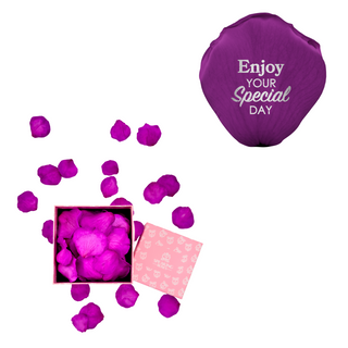 Enjoy your special day! - Square Paper Box (100 Preserved Petals)