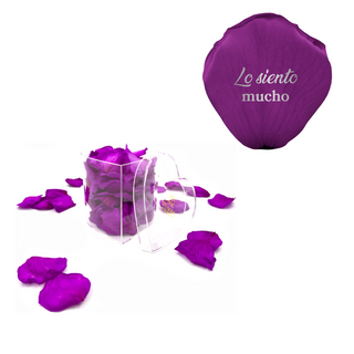 Lo siento mucho - Heart Acrylic Box  (100 Preserved Petals)