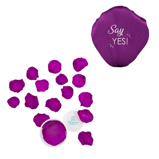 Say yes - Acrylic Round Box (25 Preserved Petals)