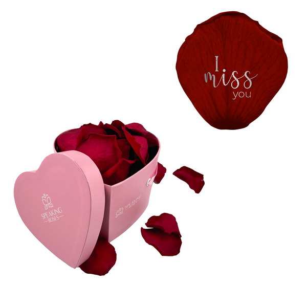 Personalize Your Message - Heart Paper Box (25 Life-Lasting Rose Petals)