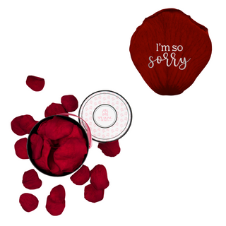 I´m so sorry - Spec Pink Paper Box (100 Preserved Petals)