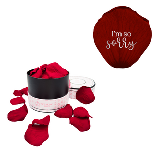 I´m so sorry - Spec Pink Paper Box (100 Preserved Petals)