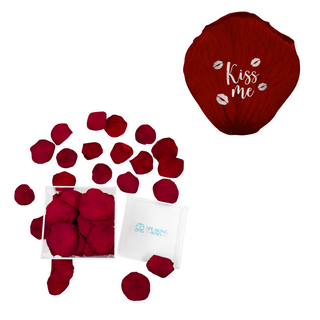Kiss me - Acrylic Square Box (150 Preserved Petals)