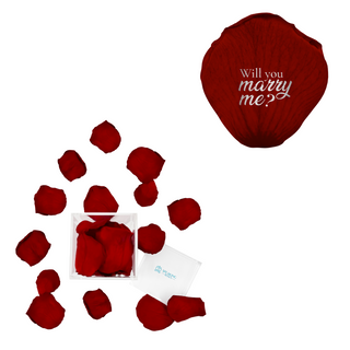 Will You Marry Me - Acrylic Square Box (50 Preserved Petals)