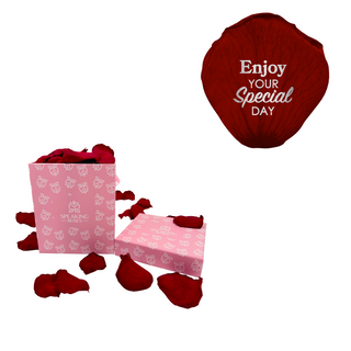 Enjoy your special day! - Square Paper Box (100 Preserved Petals)