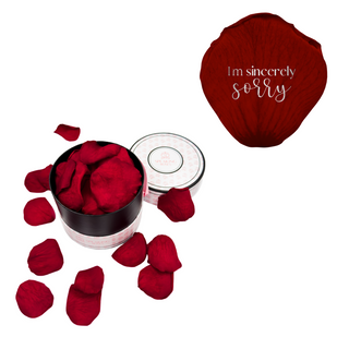 I´m sincerely sorry  - Spec Pink Paper Box (100 Preserved Petals)