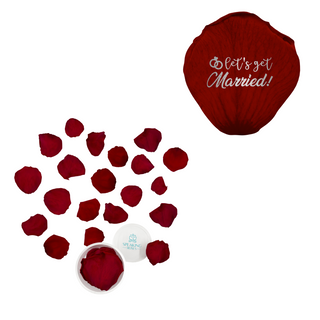 Let's get married! - Acrylic Round Box (25 Preserved Petals)