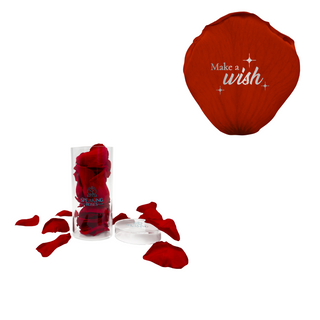 Make a wish - Acrylic Round Box (25 Preserved Petals)
