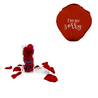 I’m so sorry - Acrylic Round Box (25 Preserved Petals)
