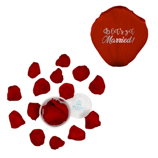 Let's get married! - Acrylic Round Box (25 Preserved Petals)