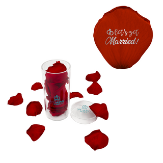 Let's get married! - Acrylic Round Box (25 Preserved Petals)