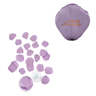 Happy Anniversary!  - Acrylic Round Box (25 Preserved Petals)