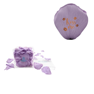 Kiss me - Acrylic Square Box (150 Preserved Petals)