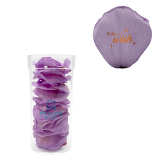 Make a wish - Acrylic Round Box (25 Preserved Petals)