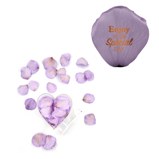 Enjoy your special day! - Heart Acrylic Box  (100 Preserved Petals)
