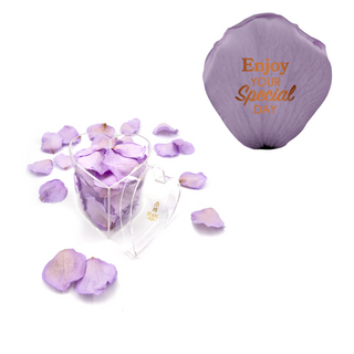 Enjoy your special day! - Heart Acrylic Box  (100 Preserved Petals)