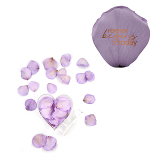 Forever begins today - Heart Acrylic Box  (100 Preserved Petals)