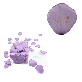 I'm sincerely sorry  - Acrylic Square Box (150 Preserved Petals)